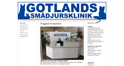 Desktop Screenshot of gotlandssmadjursklinik.se